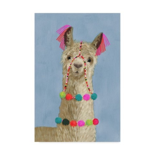 Trademark Fine Art Victoria Borges 'Adorned Llama Iii' Canvas Art, 12x19 WAG09056-C1219GG